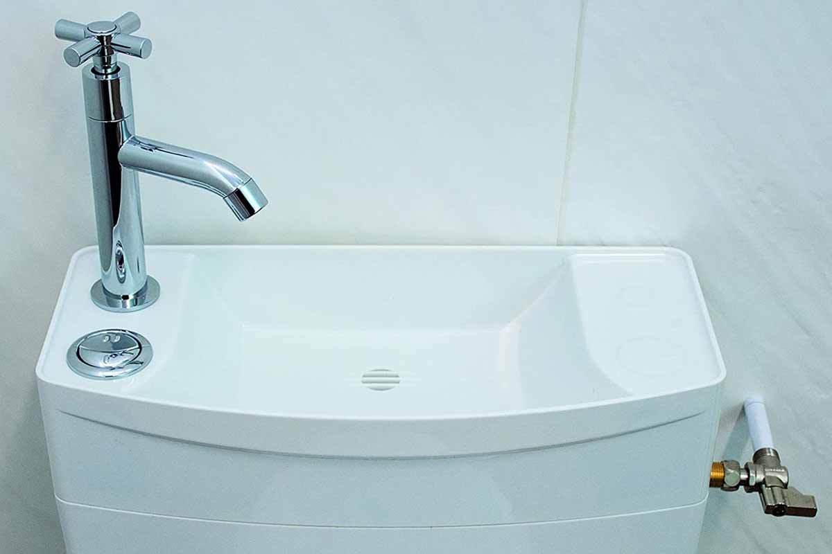 Gain de place - Le lavabo intégré à la chasse d'eau